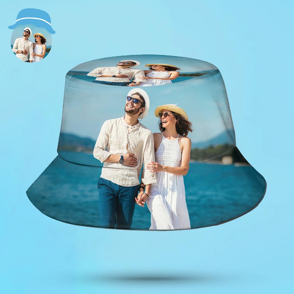 Custom Bucket Hat Unisex Photo Bucket Hat Personalize Wide Brim Outdoor Summer Cap Hiking Beach Sports Hats Gift for Lover BX1310 Default Title Official hat Merch