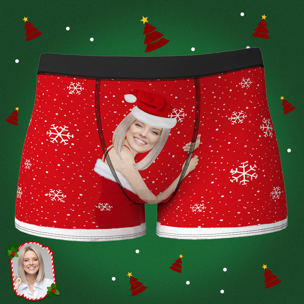 Men's Christmas Face on Body Boxers Christmas Gift  BX1310 XS(Waist 25-27in) / Red Official Men Boxer Merch