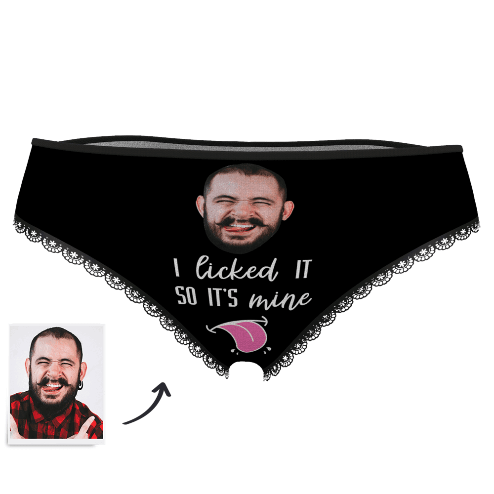 Women's Face On Panties I licked IT SO IT'S mine  BX1310 White / XS(US) Official couple Merch