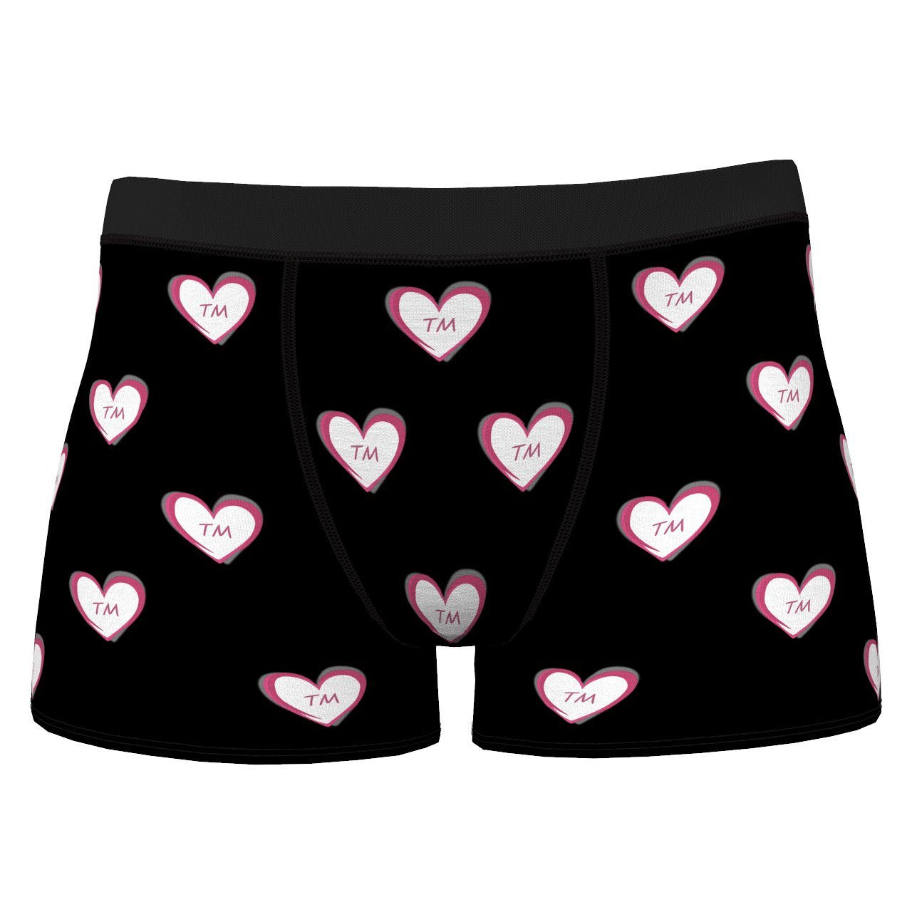 Name On Black Boxers  BX1310 XS(Waist 25-27in) Official couple Merch