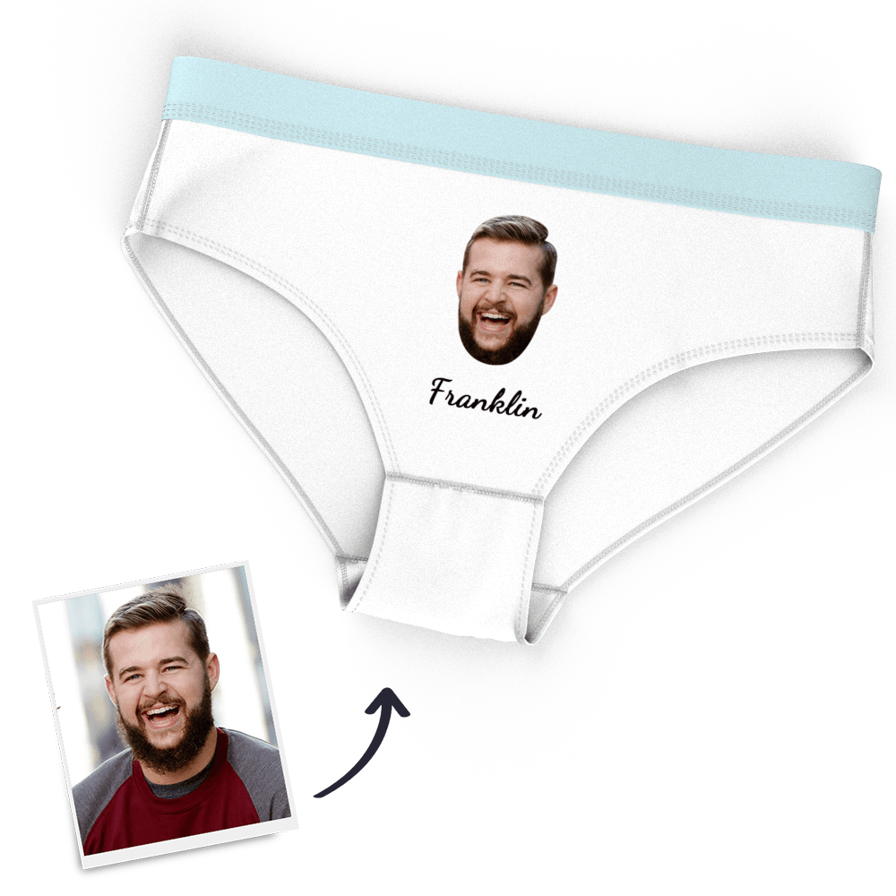 Couple Underwear Custom Women's Face And Name On Panties  BX1310 White / XS(US) / 1 Official couple Merch