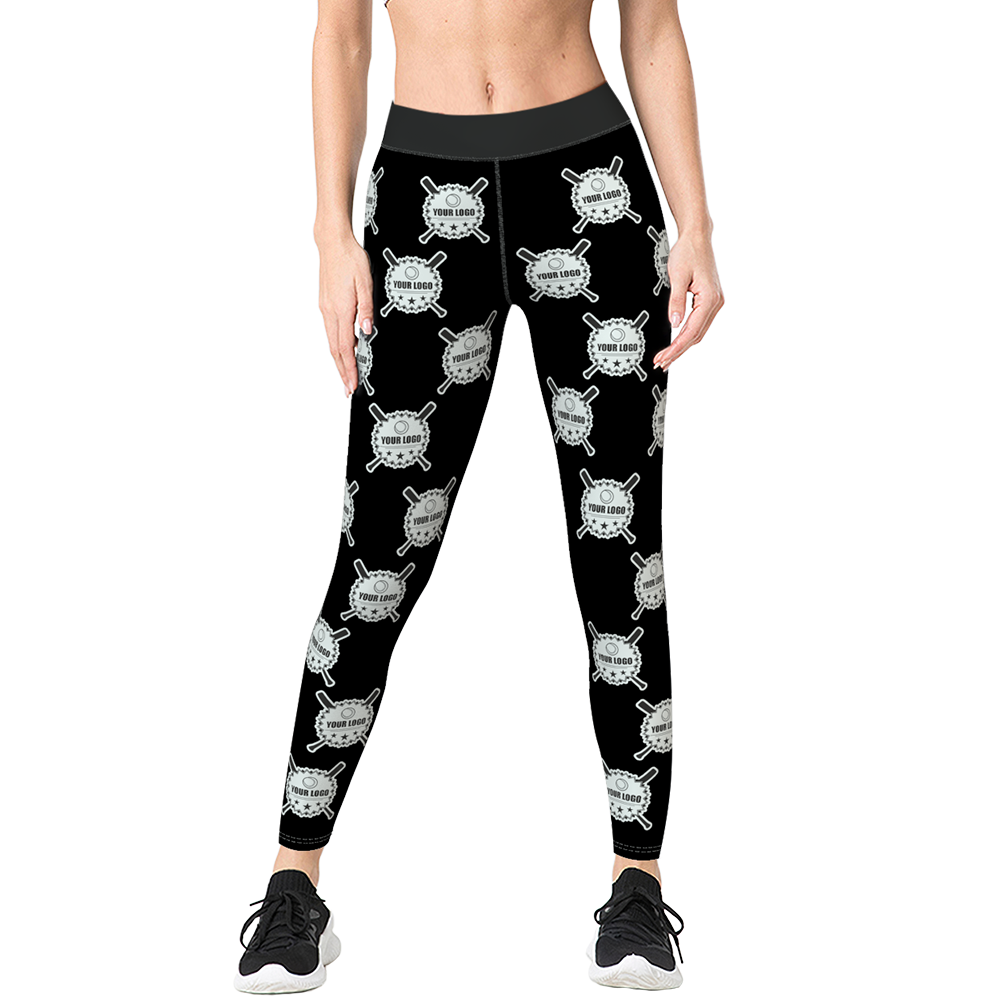 Custom Solid Color Leggings With Your LOGO Personalized Gift BX1310 XS / Black Official legging Merch