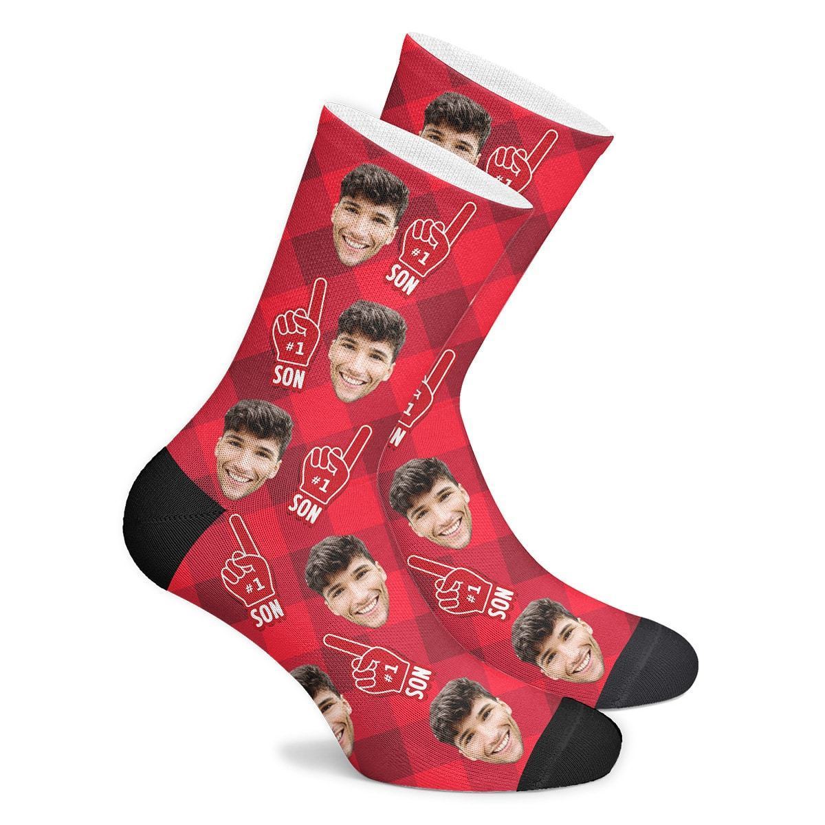 Son Socks Custom Face Socks BX1310 Kid (Foot Length 14CM = 5.51in) / One Face Official custom sock Merch