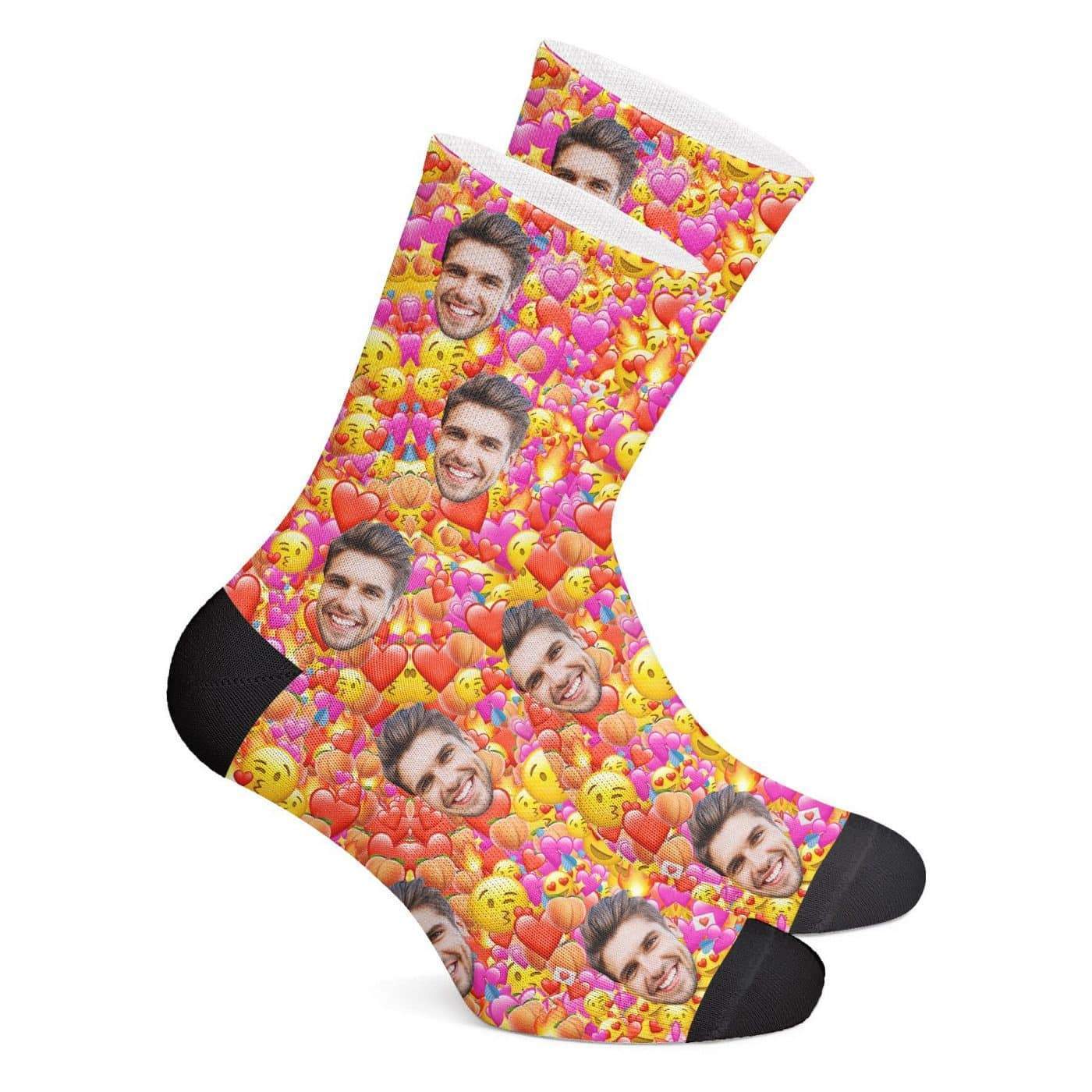 Custom Emoji Socks BX1310 Kid (Foot Length 14CM = 5.51in) / One Face Official custom sock Merch