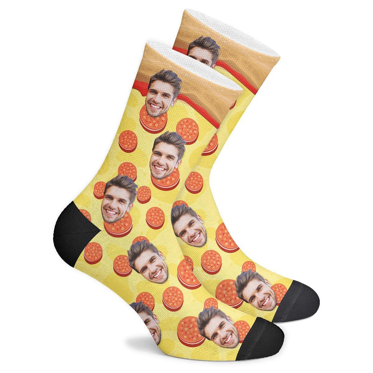 Custom Pizza Socks BX1310 Kid (Foot Length 14CM = 5.51in) / One Face Official custom sock Merch