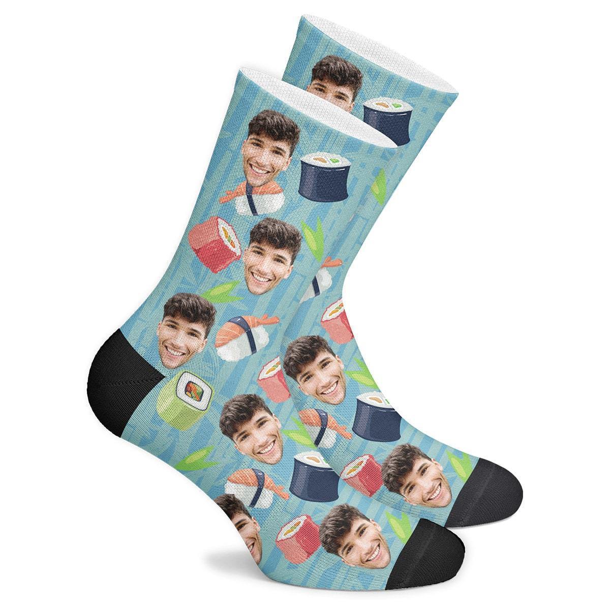 Custom Sushi Socks BX1310 Kid (Foot Length 14CM = 5.51in) / One Face Official custom sock Merch