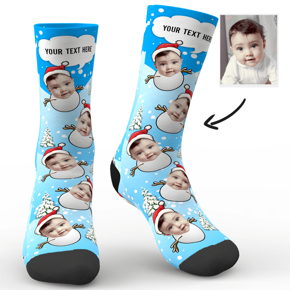 Kid (Foot Length 14CM = 5.51in) / One Face / 1 Official custom sock Merch