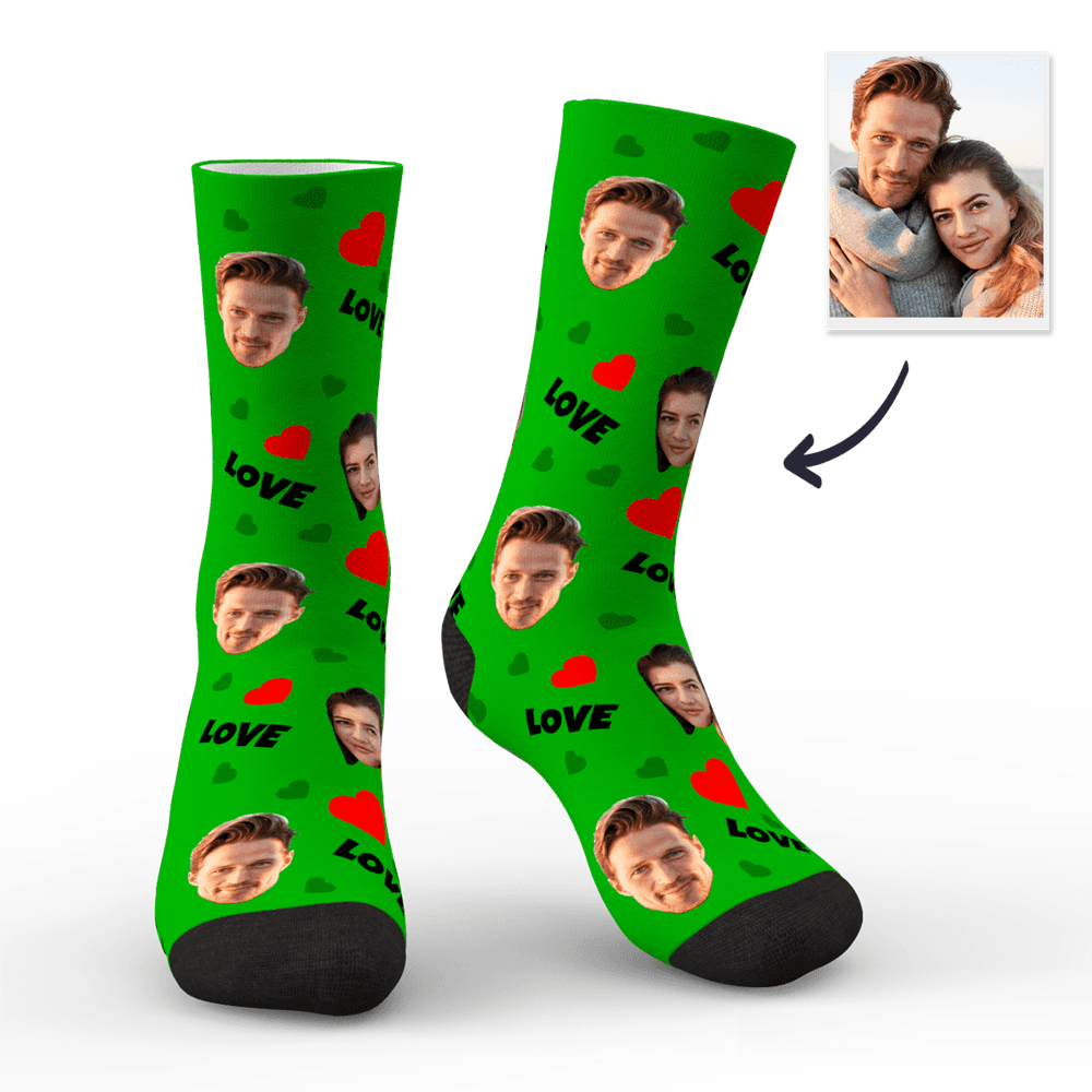 Red / Woman (Foot Length 18CM = 7.08in) Official custom sock Merch