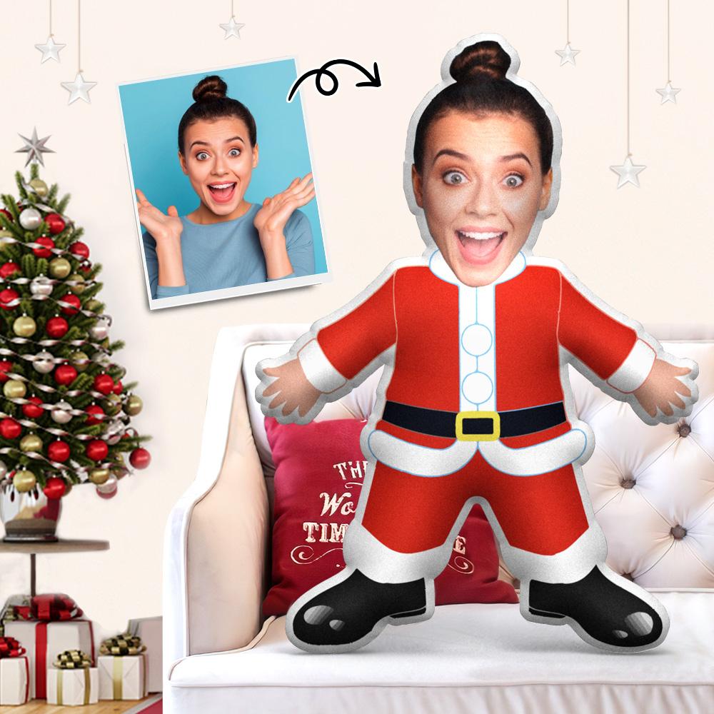 Christmas Photo Pillow  Gift Custom Face On Santa Body Pillow BX1310 Height 20cm-7.8" Official case Merch